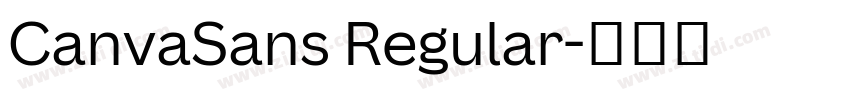 CanvaSans Regular字体转换 CanvaSans Regular字体转换